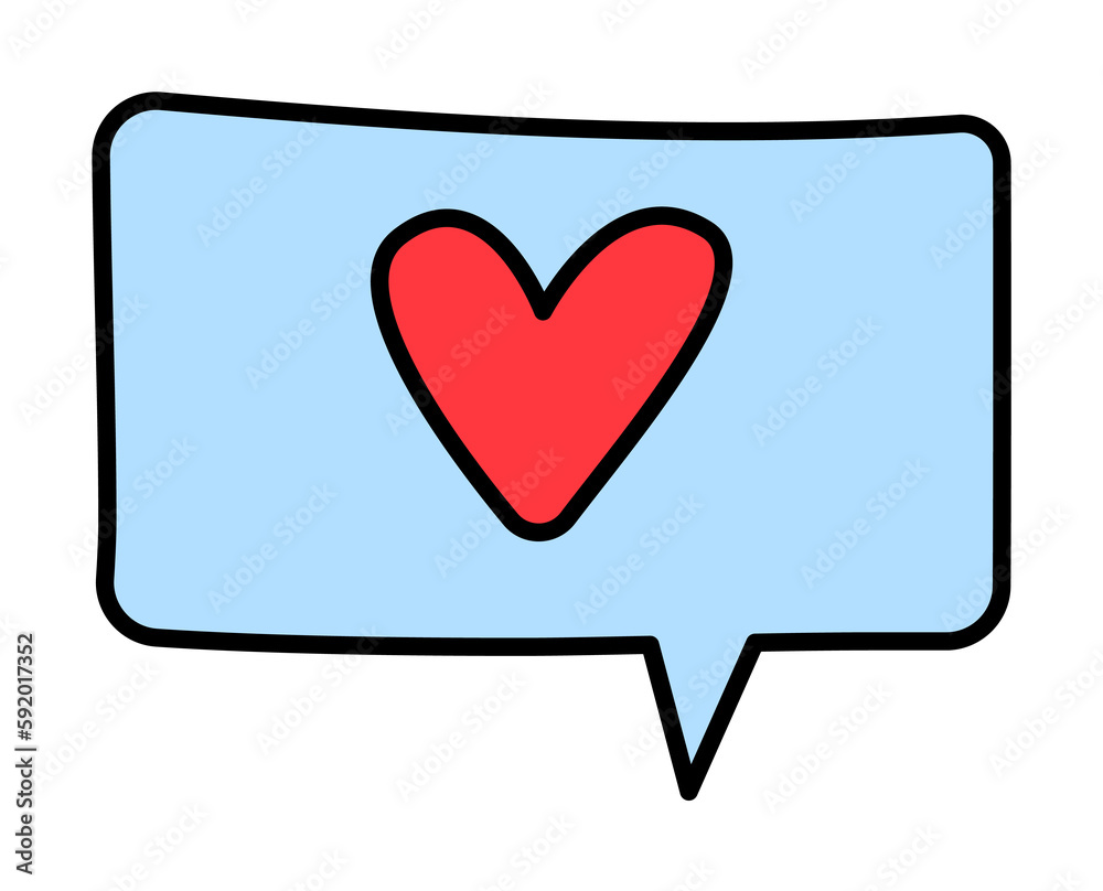 Valentine's Day, chat icon illustration on transparent background Valentine's Day, chat icon illustration on transparent background