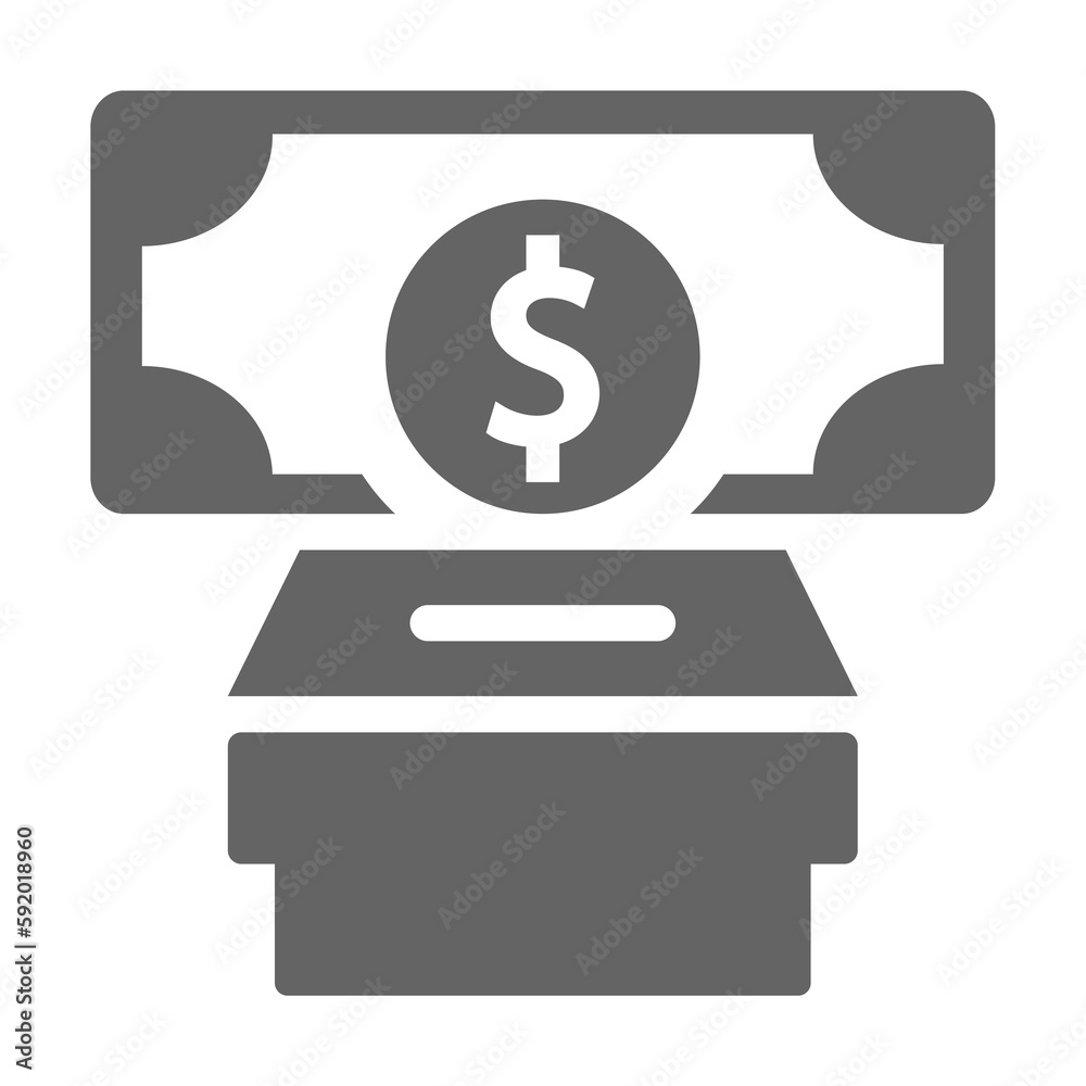 Donation icon illustration on transparent background Donation icon illustration on transparent background