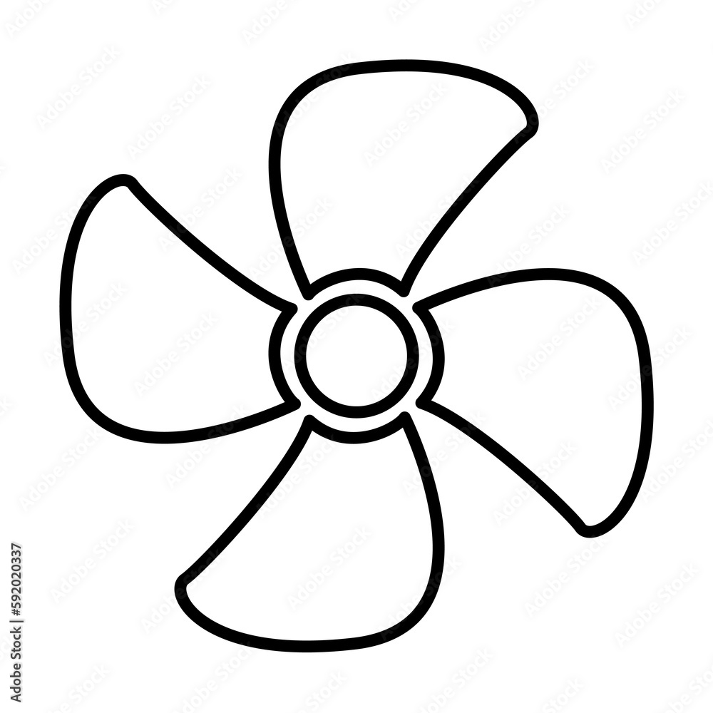 propeller outline icon illustration on transparent background propeller outline icon illustration on transparent background