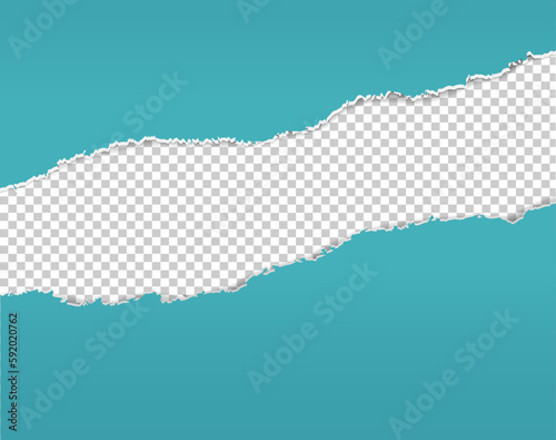 mint ripped paper