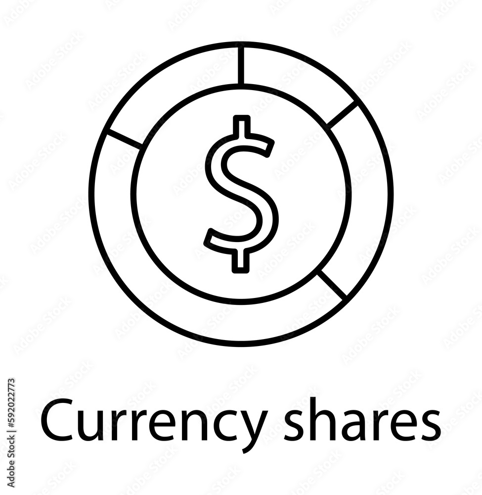 currency shares icon illustration on transparent background currency shares icon illustration on transparent background
