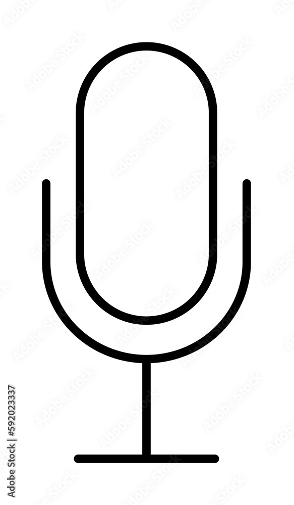microphone icon illustration on transparent background microphone icon illustration on transparent background