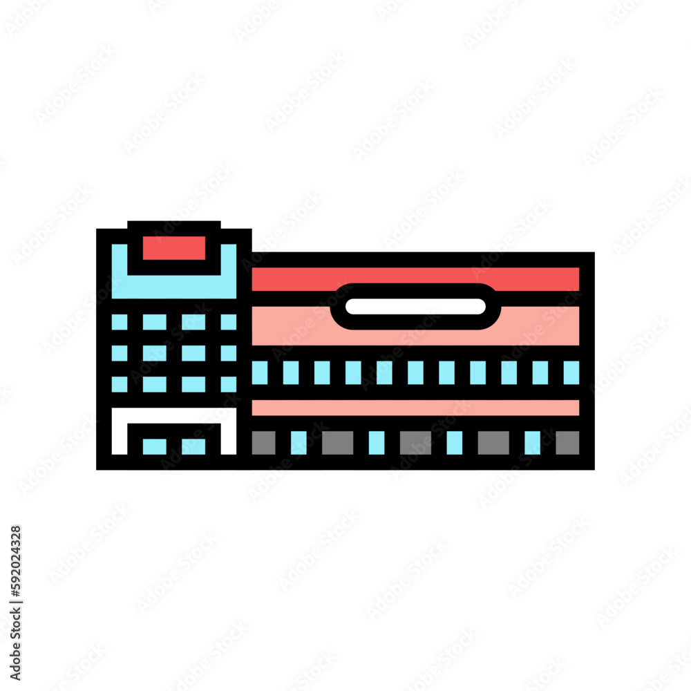 department store shop color icon vector illustration