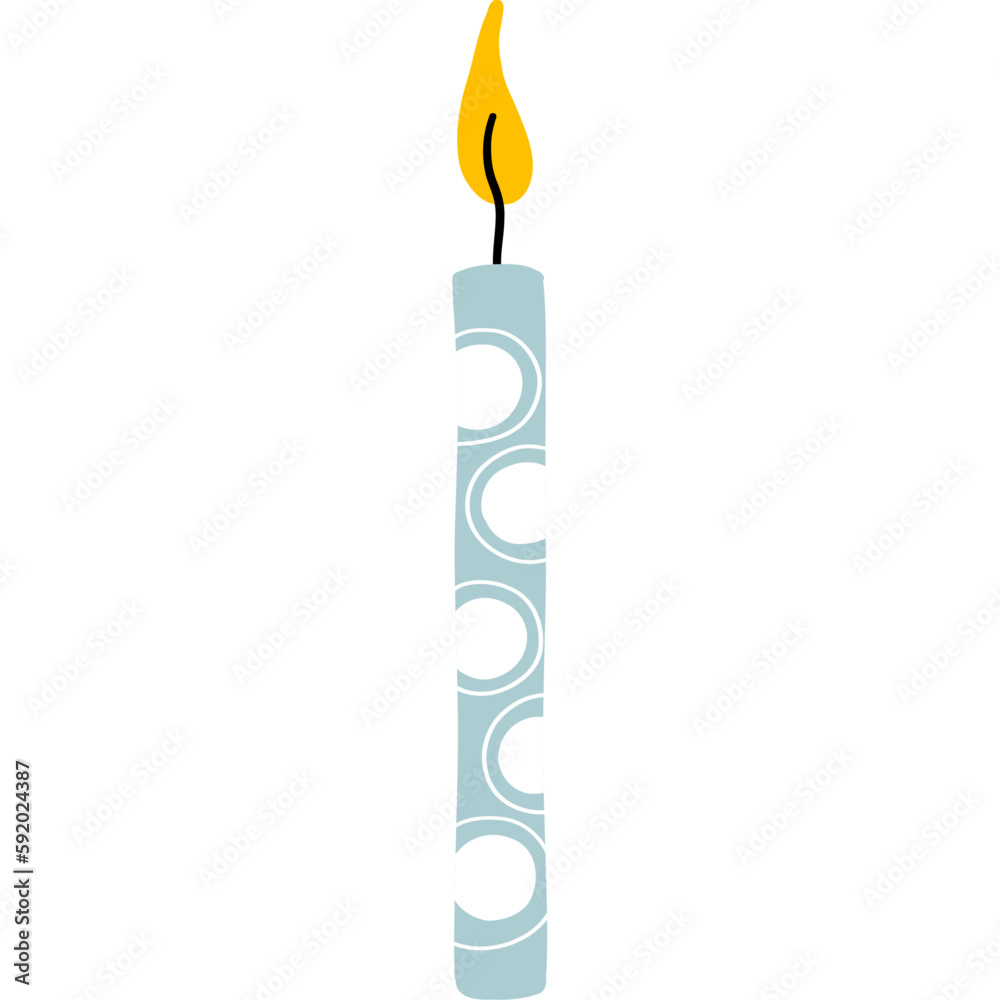 Lighted Candle Illustration Lighted Candle Illustration