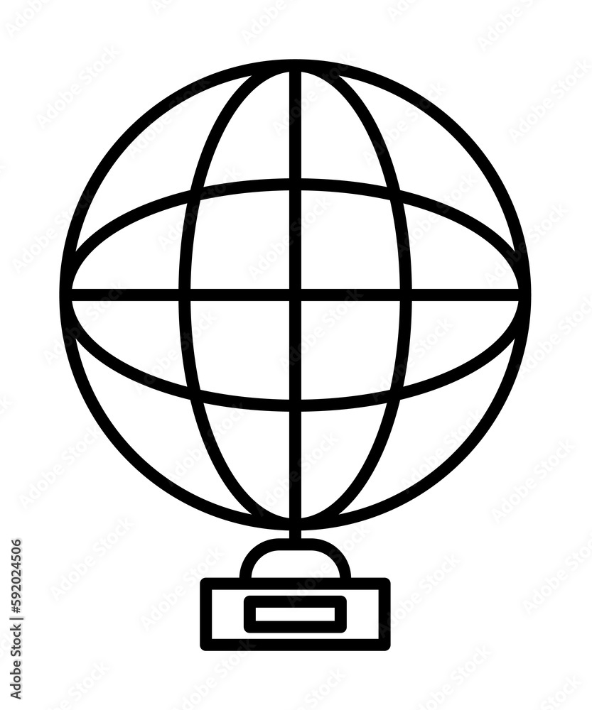 cup globe icon illustration on transparent background cup globe icon illustration on transparent background