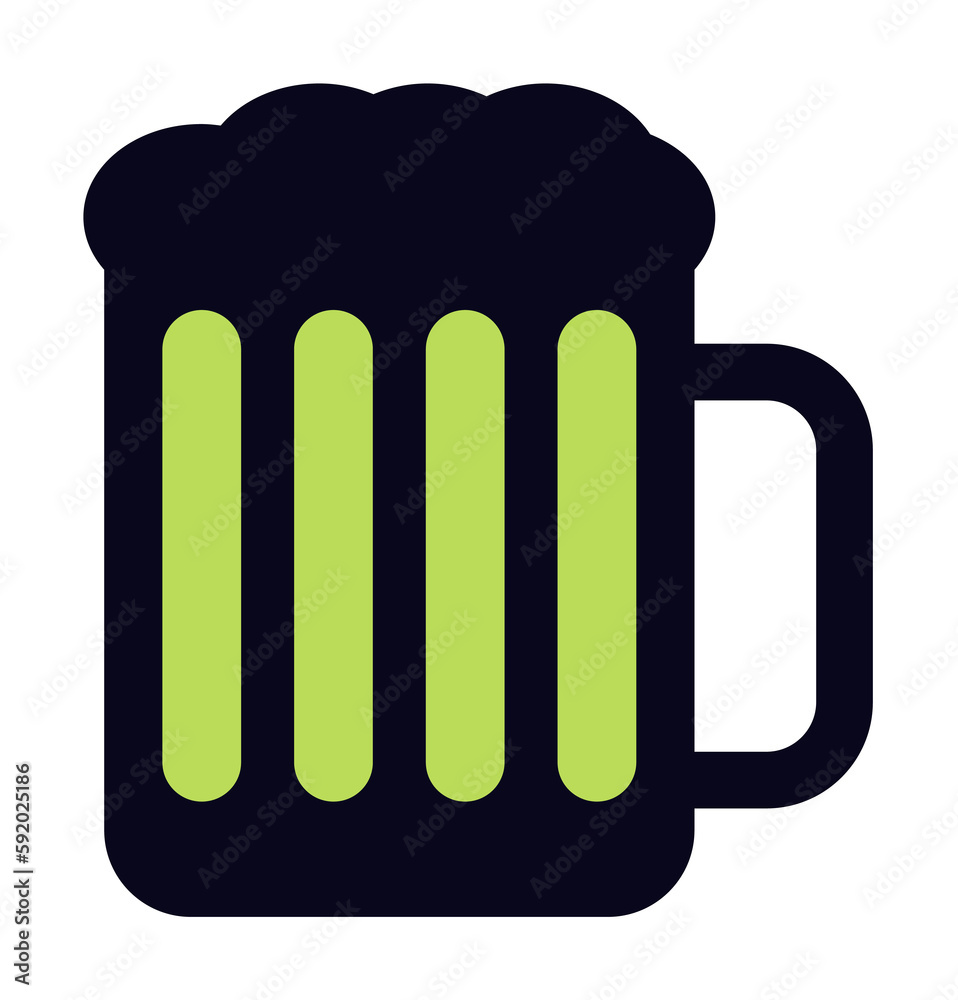 mug of beer icon illustration on transparent background mug of beer icon illustration on transparent background