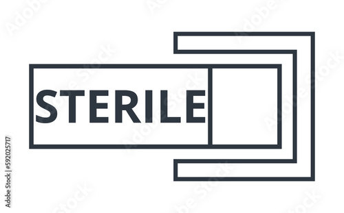 Sterile Fluid Path Symbol.
