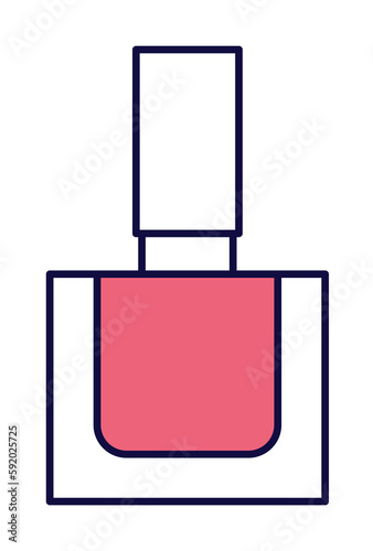 nail polish icon illustration on transparent background