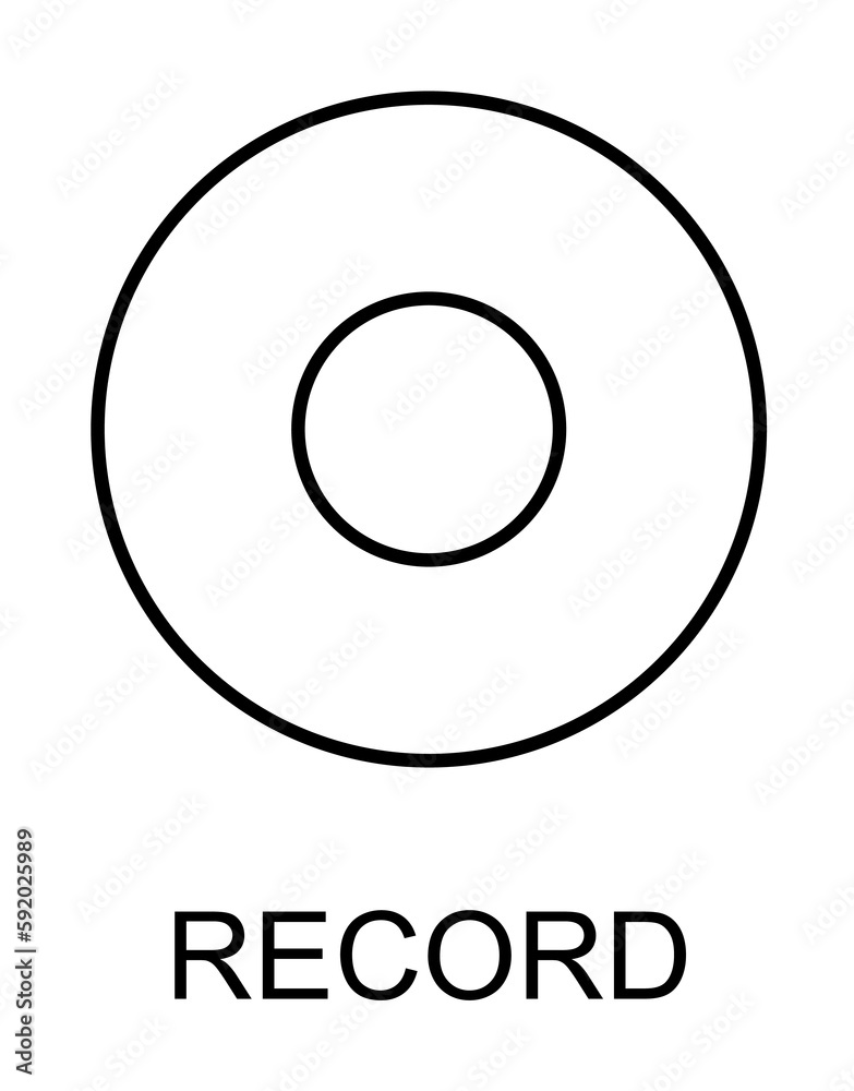 record button icon illustration on transparent background record button icon illustration on transparent background