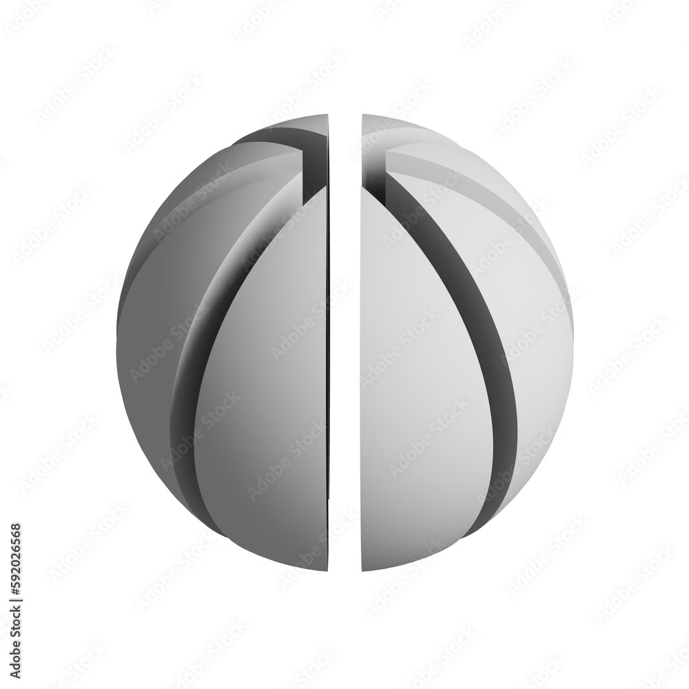 Abstract three-dimensional sphere design element. 3d infographic presentation ball icon. Abstract three-dimensional sphere design element. 3d infographic presentation ball icon.