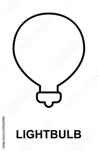 light bulb icon illustration on transparent background