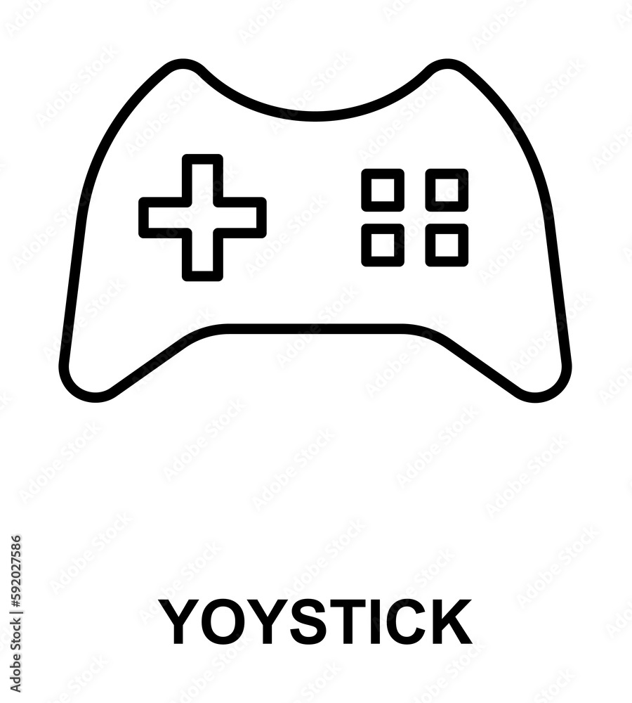 Obraz premium joystick icon illustration on transparent background