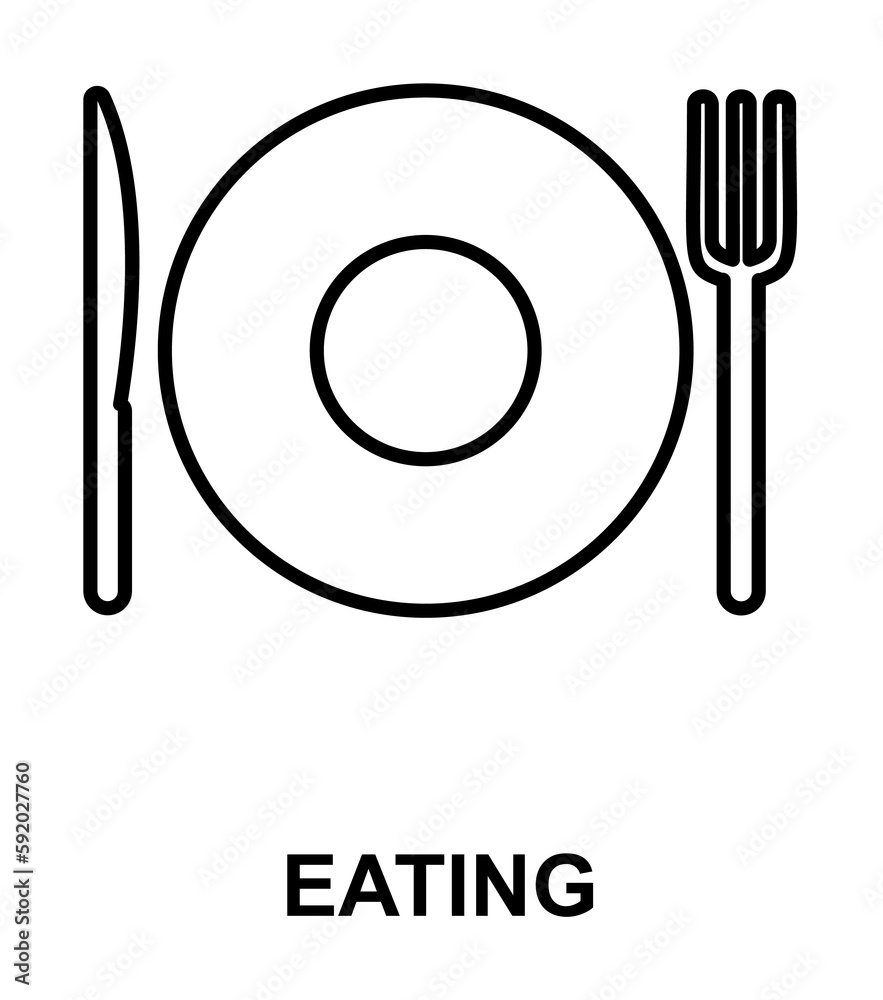 cutlery icon illustration on transparent background cutlery icon illustration on transparent background
