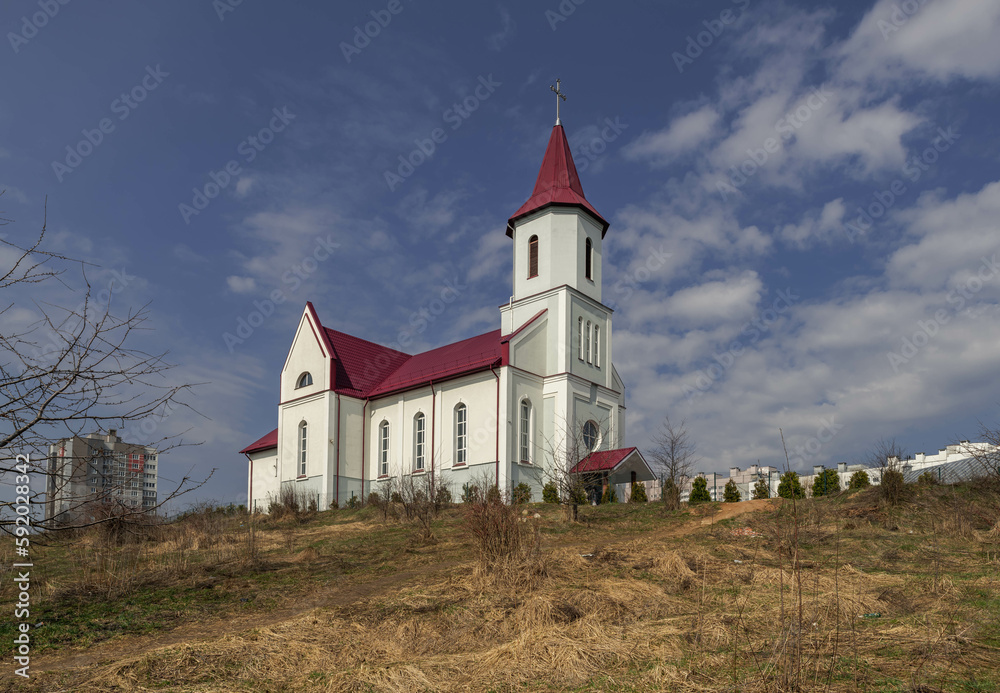 Church on Kamennaya Gorka in Minsk. Belarus