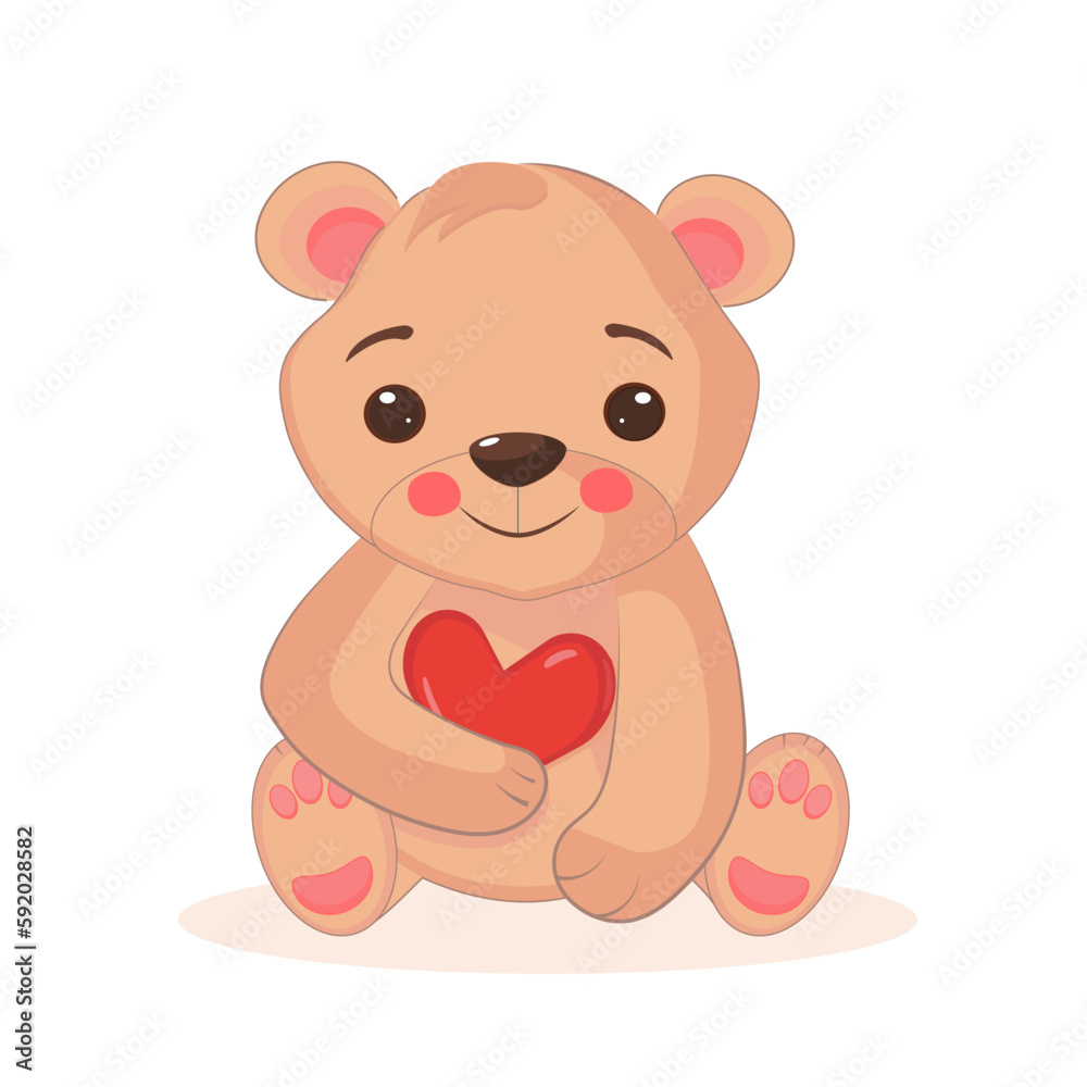 Сute beautiful bear for babe birthday or loved one Сute beautiful bear for babe birthday or loved one