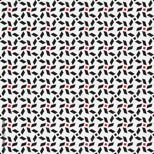 Vector seamless models. Modern stylish texture. Composition from regularly repeating geometrical element. Monochrome, simple. Vector illustrations.
