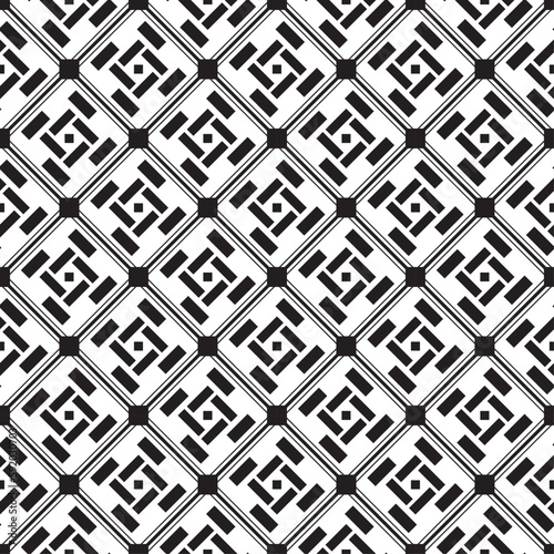 Vector seamless models. Modern stylish texture. Composition from regularly repeating geometrical element. Monochrome, simple. Vector illustrations.