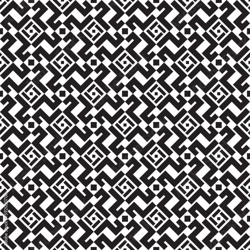 Vector seamless models. Modern stylish texture. Composition from regularly repeating geometrical element. Monochrome, simple. Vector illustrations.