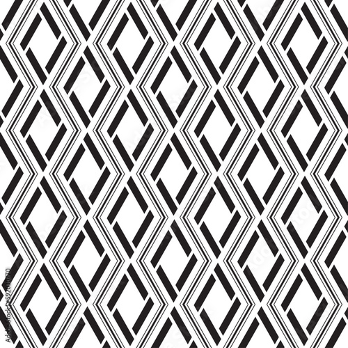 Vector seamless models. Modern stylish texture. Composition from regularly repeating geometrical element. Monochrome, simple. Vector illustrations.