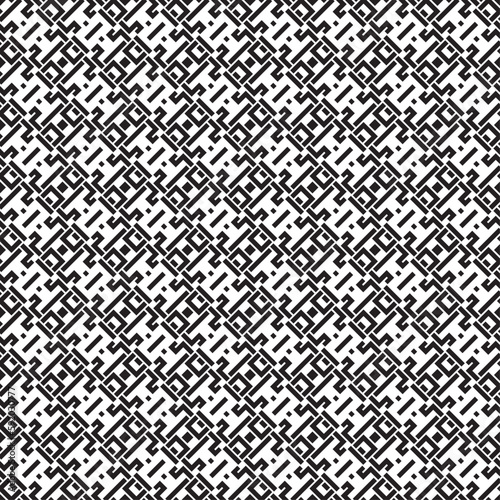 Vector seamless models. Modern stylish texture. Composition from regularly repeating geometrical element. Monochrome, simple. Vector illustrations.