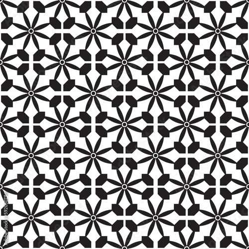 Vector seamless models. Modern stylish texture. Composition from regularly repeating geometrical element. Monochrome, simple. Vector illustrations.