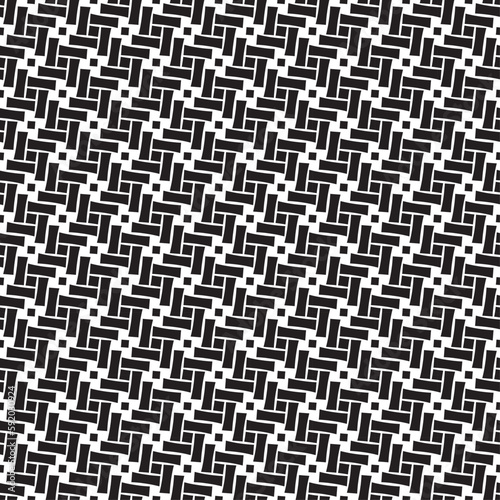 Vector seamless models. Modern stylish texture. Composition from regularly repeating geometrical element. Monochrome, simple. Vector illustrations.