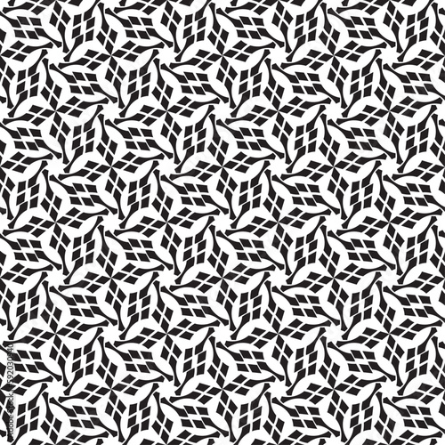 Vector seamless models. Modern stylish texture. Composition from regularly repeating geometrical element. Monochrome, simple. Vector illustrations.