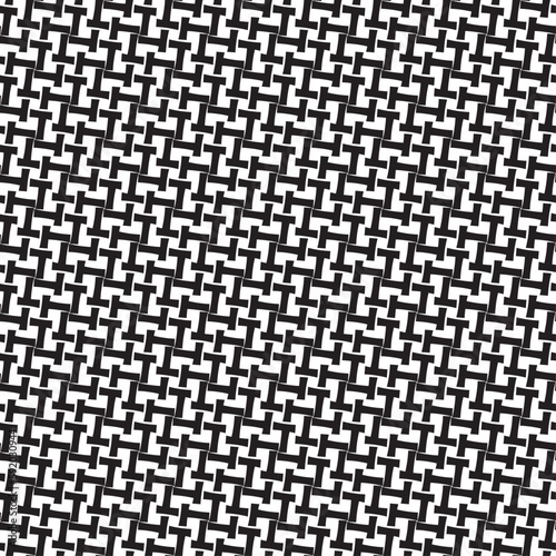 Vector seamless models. Modern stylish texture. Composition from regularly repeating geometrical element. Monochrome, simple. Vector illustrations.
