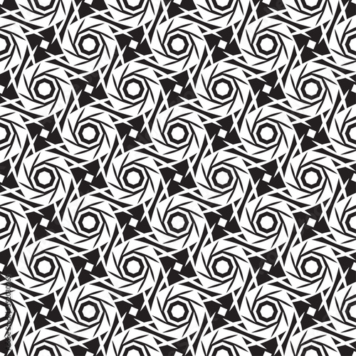 Vector seamless models. Modern stylish texture. Composition from regularly repeating geometrical element. Monochrome, simple. Vector illustrations.