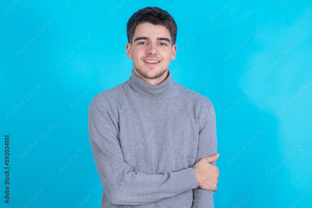 young male isolated on color background young male isolated on color background