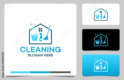 Clean Service Logo Template Design
