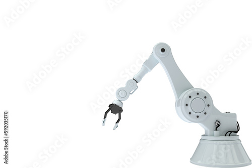 Illustration of robotic hand machinery