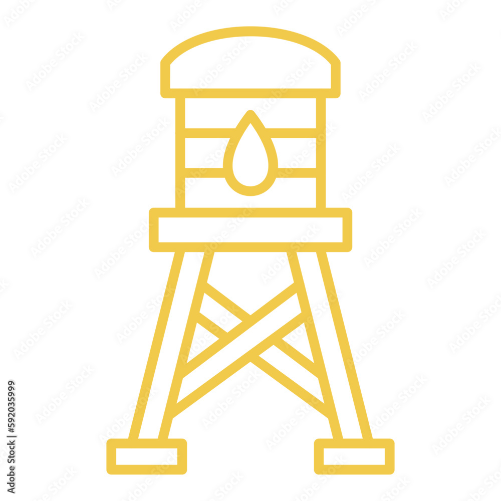Water Tower Icon Water Tower Icon