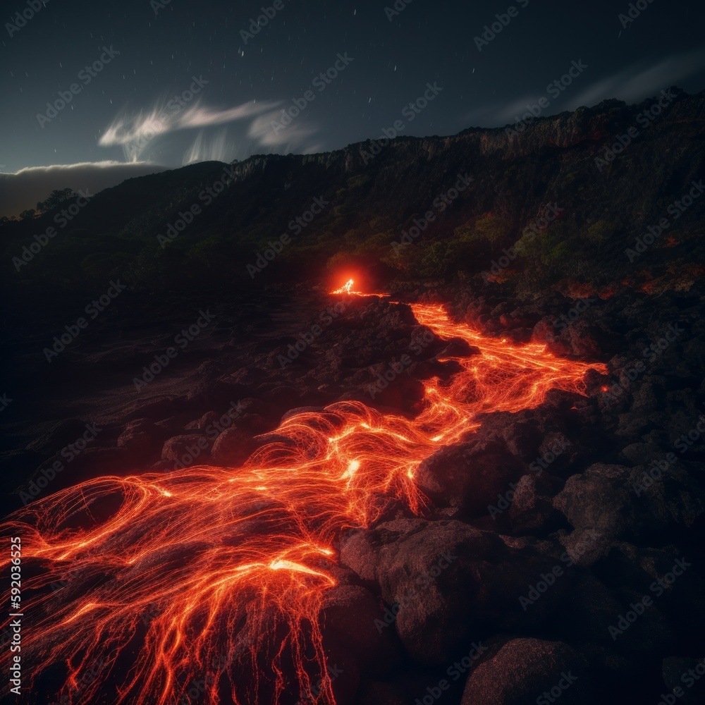 lava flowing down hill lava flowing down hill