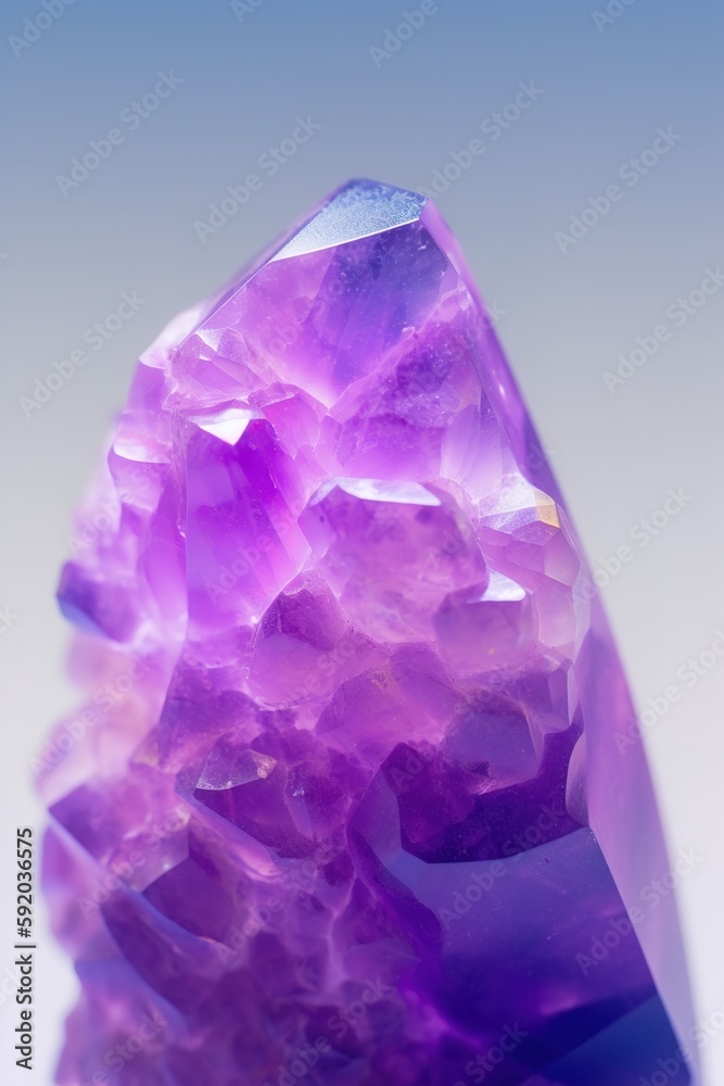 amethyst and ice purple stone on gradient background amethyst and ice purple stone on gradient background