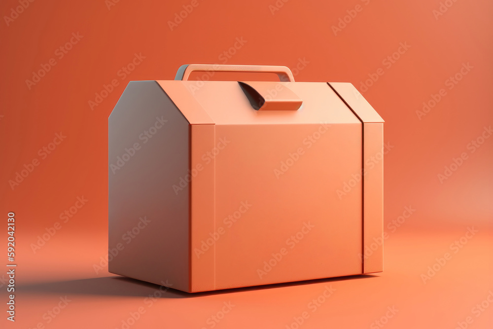 Food delivery box space for design. AI generated Food delivery box space for design. AI generated