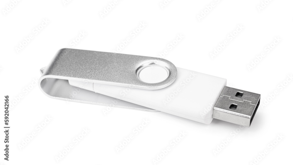USB flash drive isolated on white background USB flash drive isolated on white background