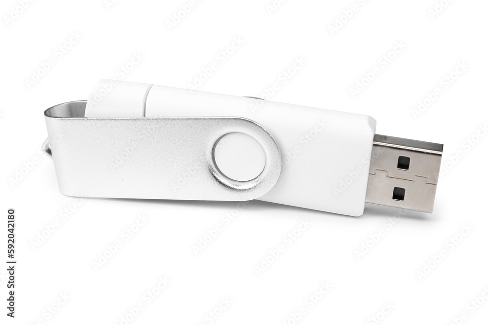 USB flash drive isolated on white background USB flash drive isolated on white background