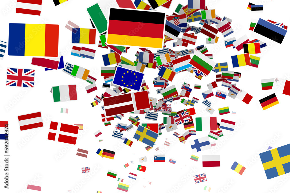 Digital composite image of national flags Digital composite image of national flags