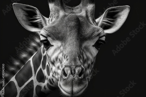 head of a giraffe