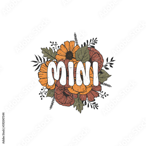 floral mini vector