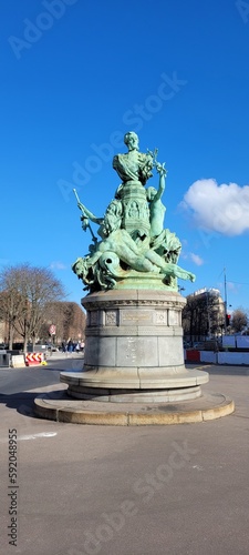 City of Paris, March 2023. Streets of the city of Paris. photo