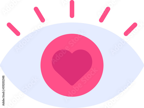 eye love icon