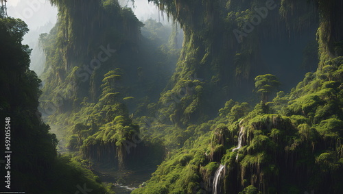 Rain Forest, Generated AI © Marcus