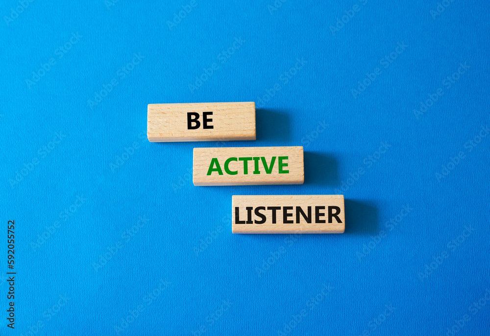 Obraz na plátně Be active listener symbol