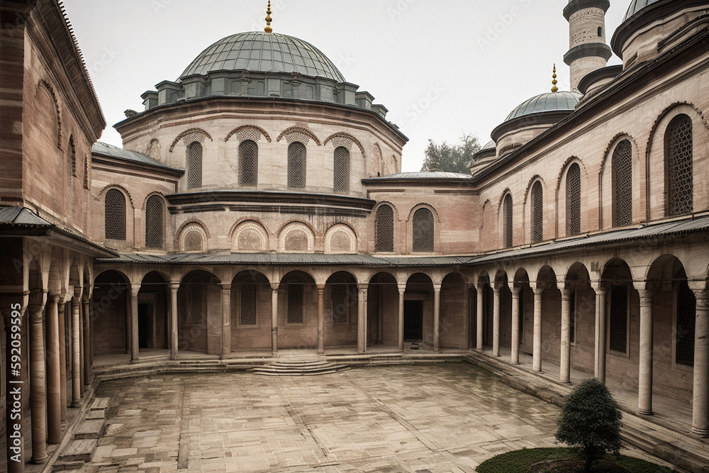 Fototapeta premium ottoman architecture Generative AI