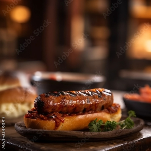 hot dog grill sausage