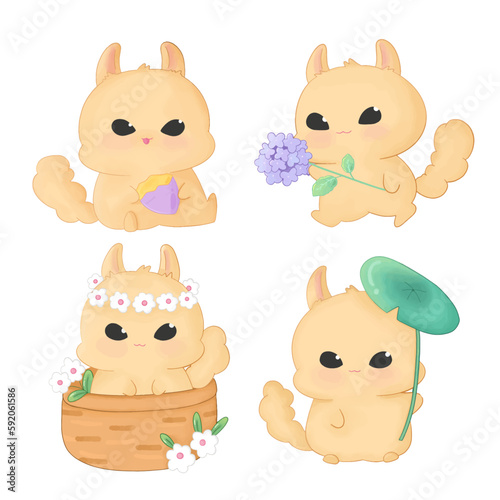 Viscachaanimal JapaneseSweet Potato hydrangea lotusleaf daisyflower
