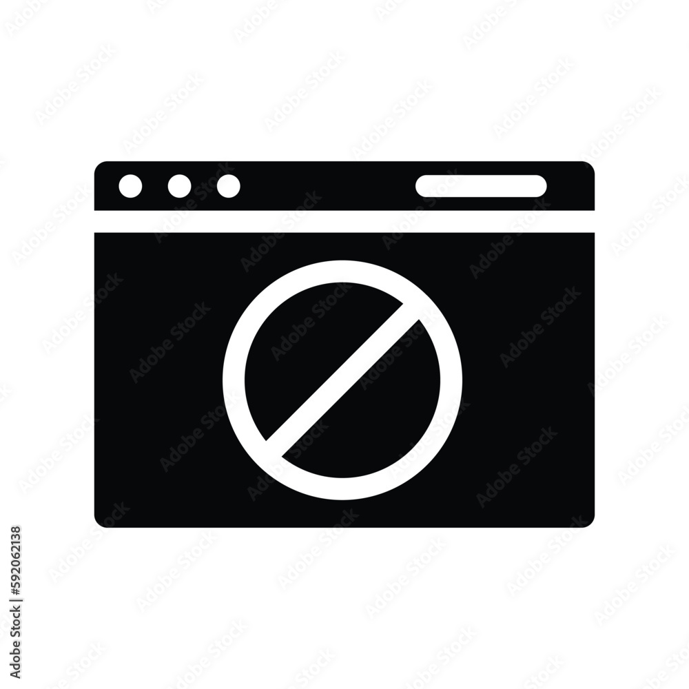 ban solid icon illustration vector graphic ban solid icon illustration vector graphic
