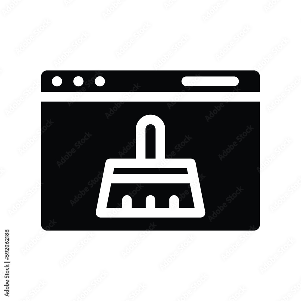 web cleaner solid icon illustration vector graphic web cleaner solid icon illustration vector graphic